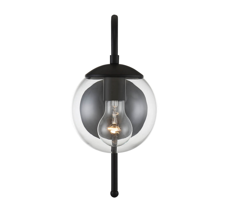Meridian M50030BK One Light Outdoor Wall Sconce, Matte Black