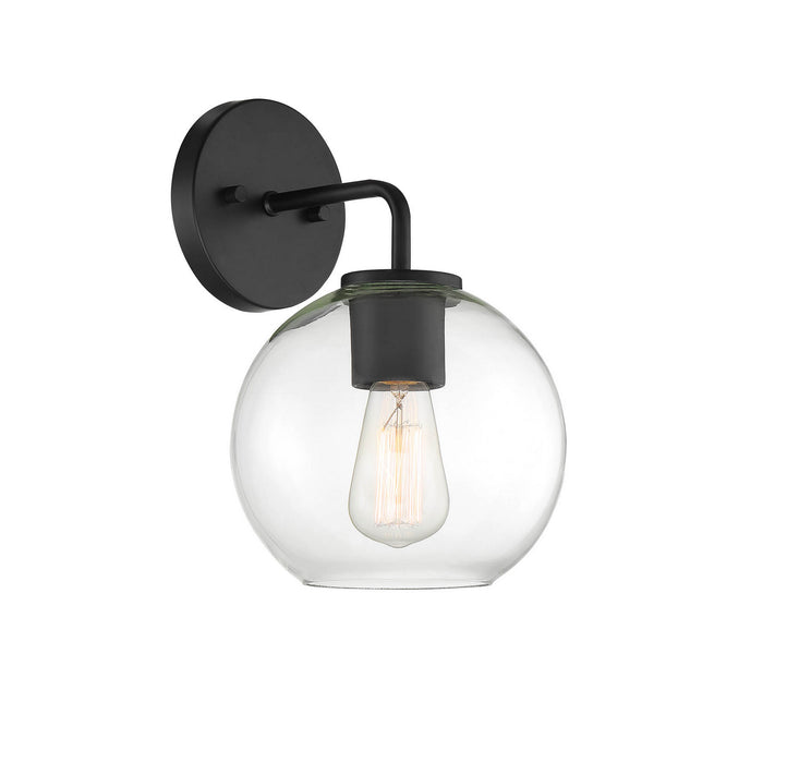 Meridian M50044BK One Light Outdoor Wall Sconce, Matte Black