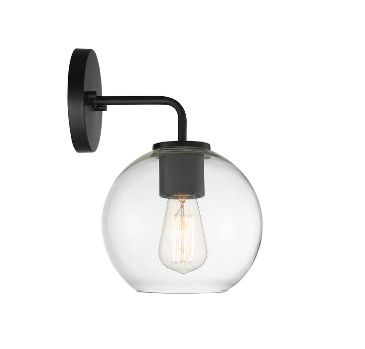 Meridian M50044BK One Light Outdoor Wall Sconce, Matte Black