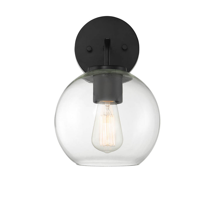 Meridian M50044BK One Light Outdoor Wall Sconce, Matte Black