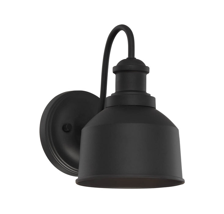 Meridian M50046BK One Light Outdoor Wall Sconce, Matte Black