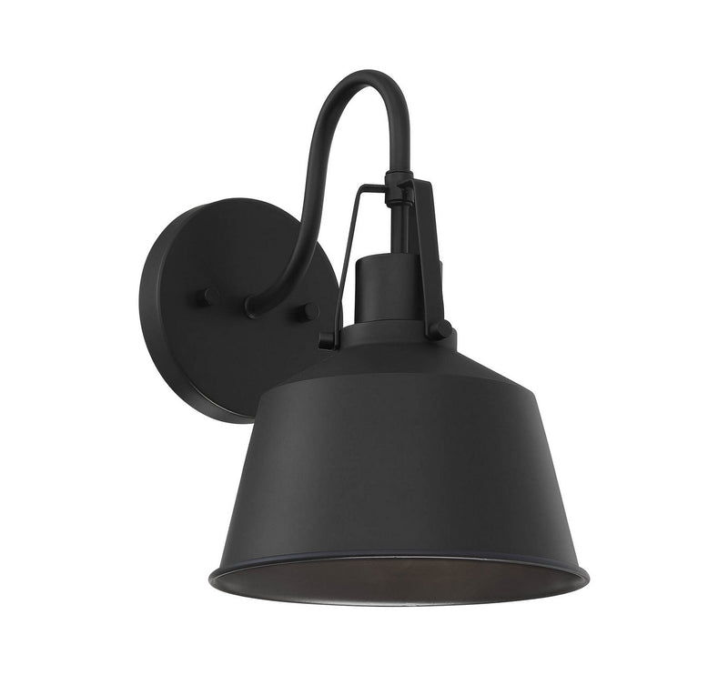 Meridian M50049BK One Light Outdoor Wall Sconce, Matte Black