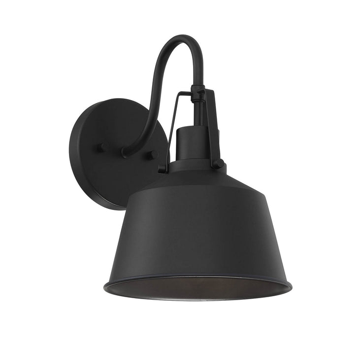 Meridian M50049BK One Light Outdoor Wall Sconce, Matte Black