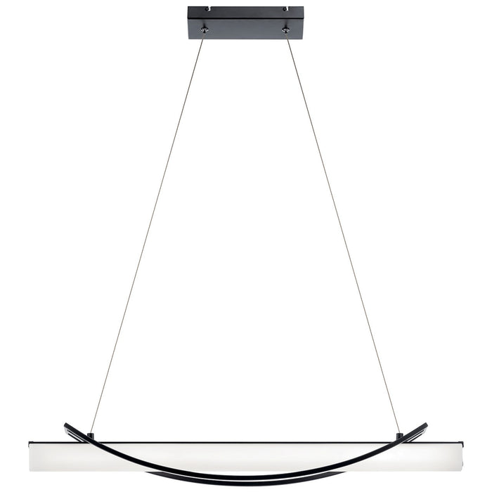 Kichler 84125MBK LED Linear Chandelier, Matte Black