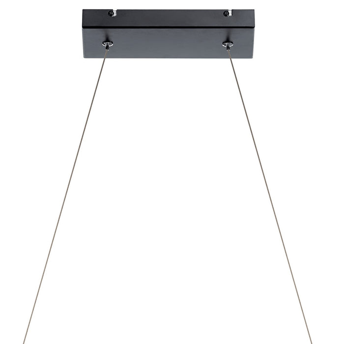 Kichler 84125MBK LED Linear Chandelier, Matte Black
