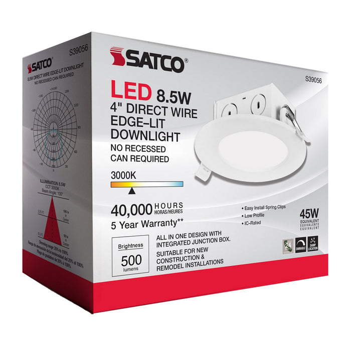 Satco S39056 LED Downlight, White