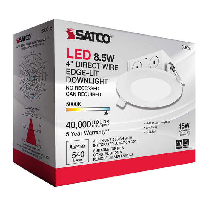 Satco S39058 LED Downlight, White