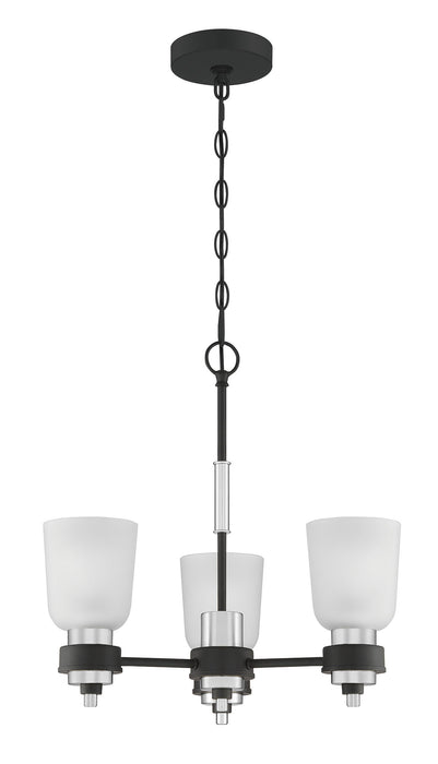 Quoizel CRD5019BN Three Light Chandelier, Brushed Nickel
