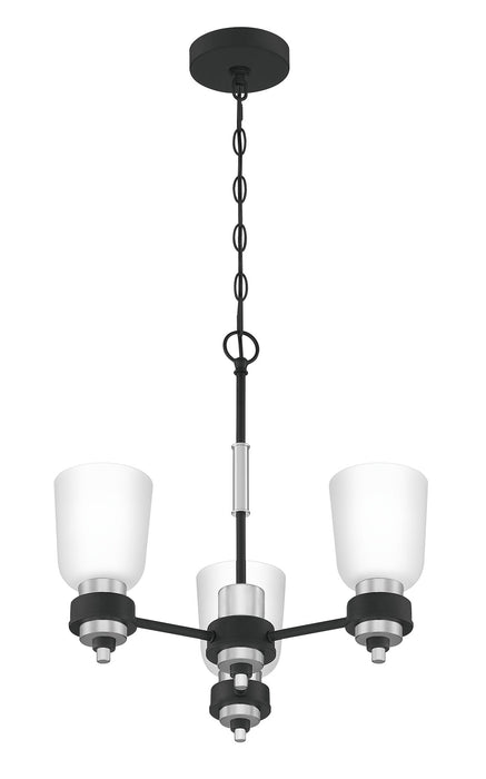 Quoizel CRD5019BN Three Light Chandelier, Brushed Nickel