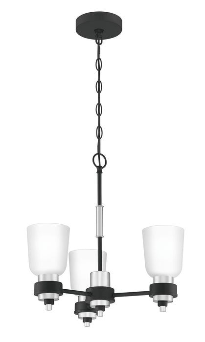 Quoizel CRD5019BN Three Light Chandelier, Brushed Nickel