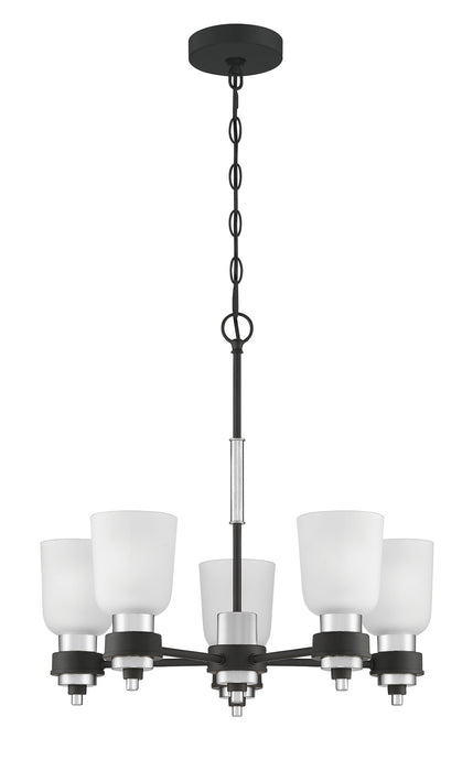 Quoizel CRD5023BN Five Light Chandelier, Brushed Nickel