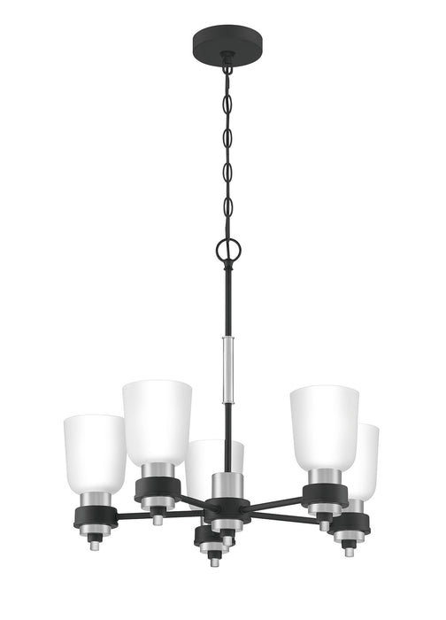 Quoizel CRD5023BN Five Light Chandelier, Brushed Nickel