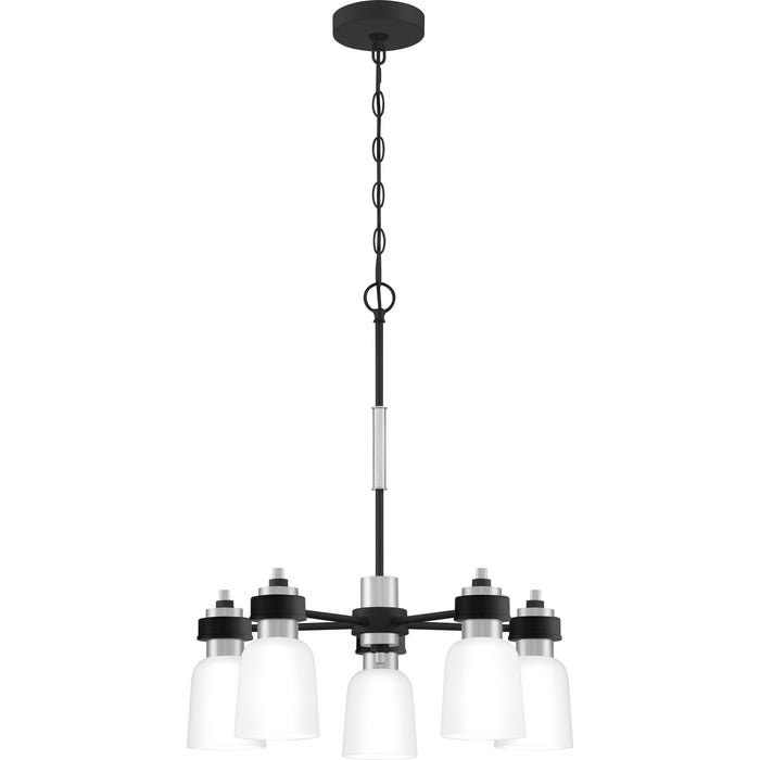 Quoizel CRD5023BN Five Light Chandelier, Brushed Nickel