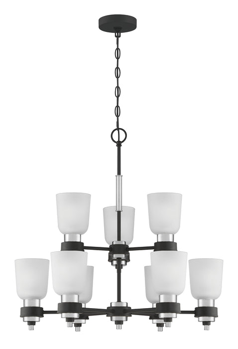 Quoizel CRD5027BN Nine Light Chandelier, Brushed Nickel