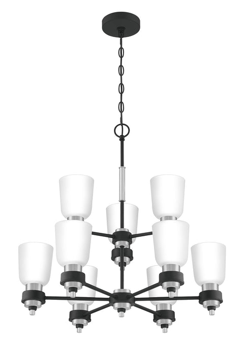 Quoizel CRD5027BN Nine Light Chandelier, Brushed Nickel