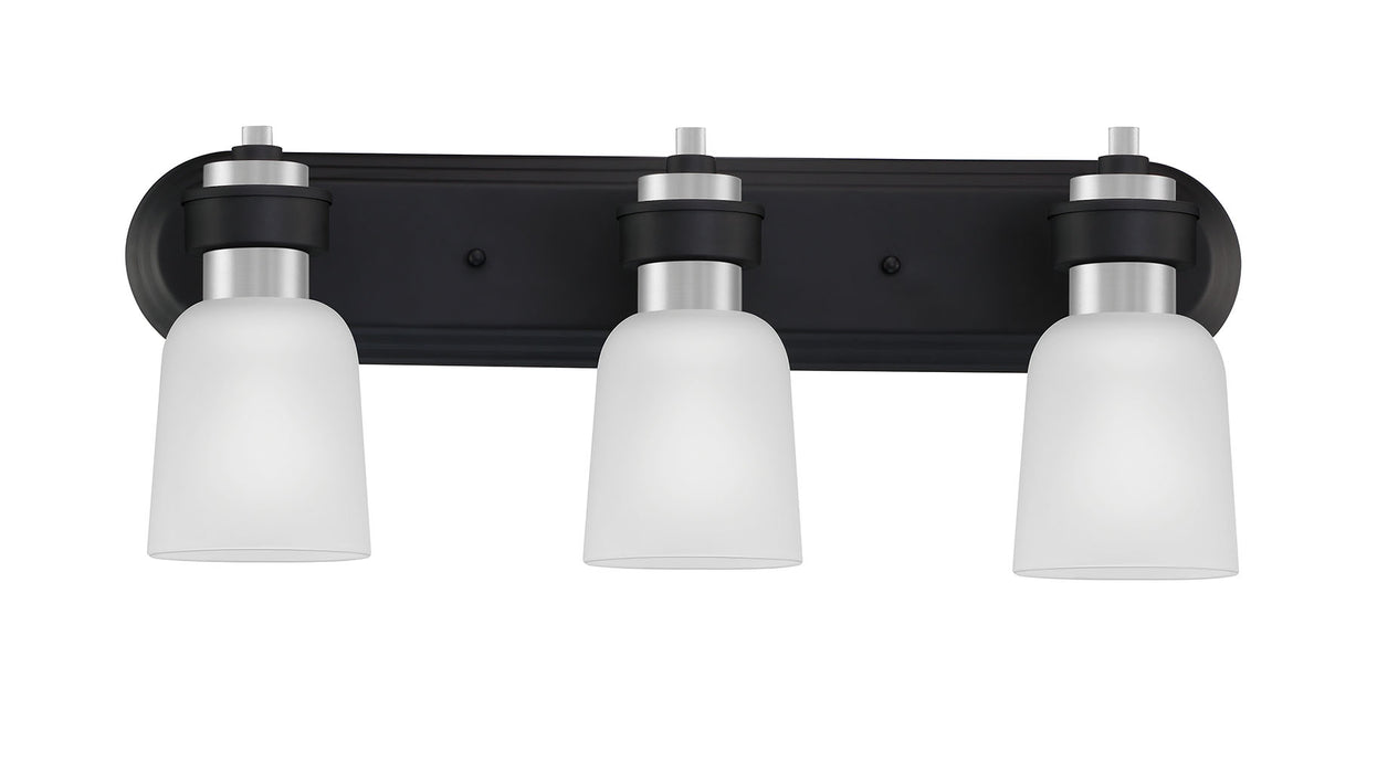 Quoizel CRD8624BN Three Light Bath, Brushed Nickel