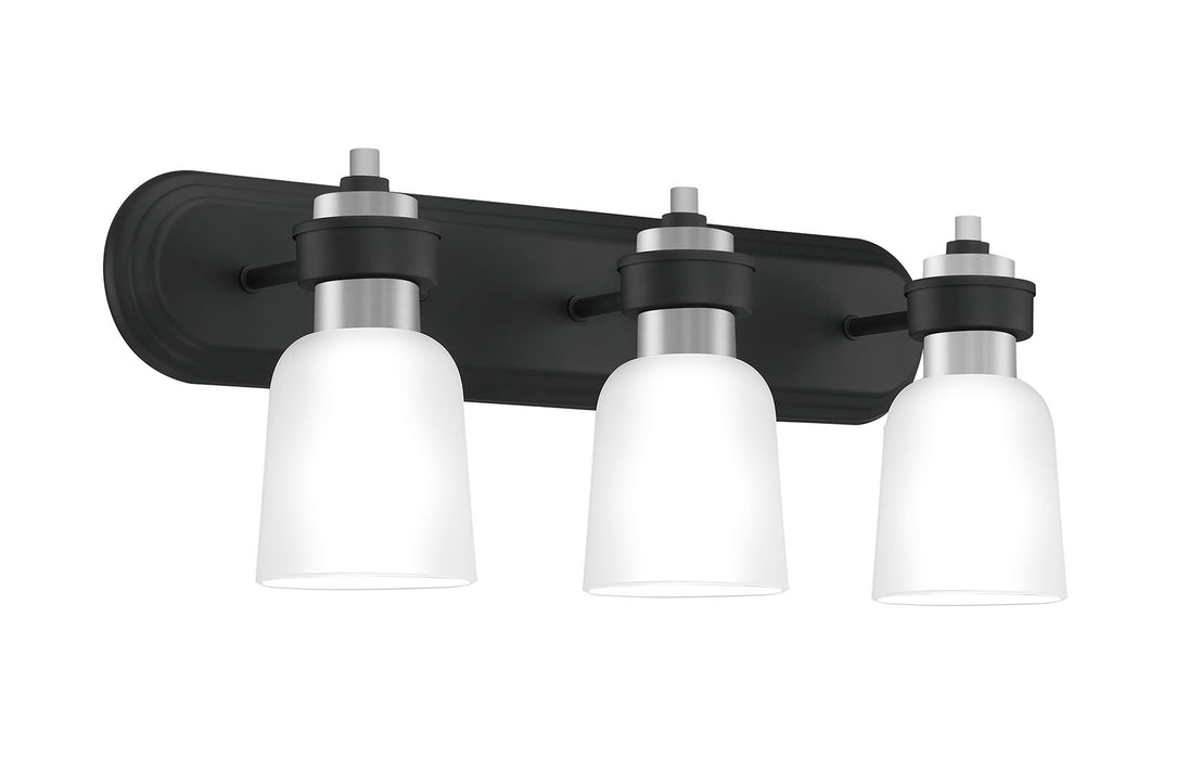 Quoizel CRD8624BN Three Light Bath, Brushed Nickel