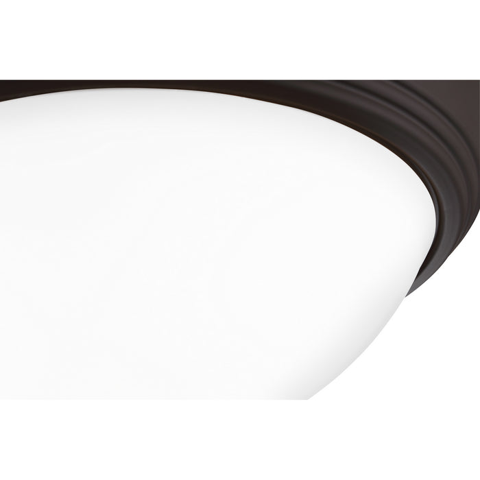Quoizel ERW1615OZ Three Light Flush Mount, Old Bronze