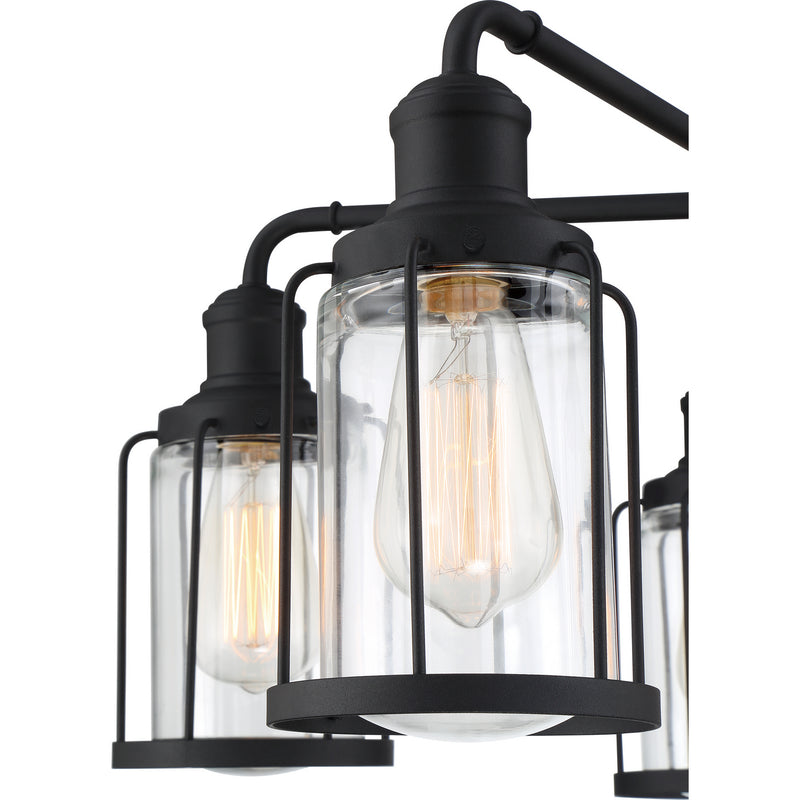 Quoizel LUD5026EK Five Light Chandelier, Earth Black