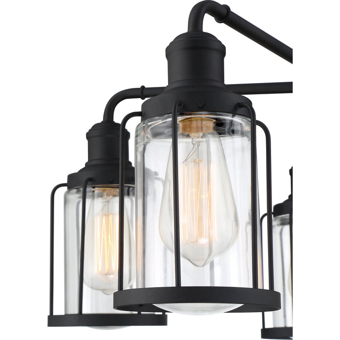 Quoizel LUD5026EK Five Light Chandelier, Earth Black