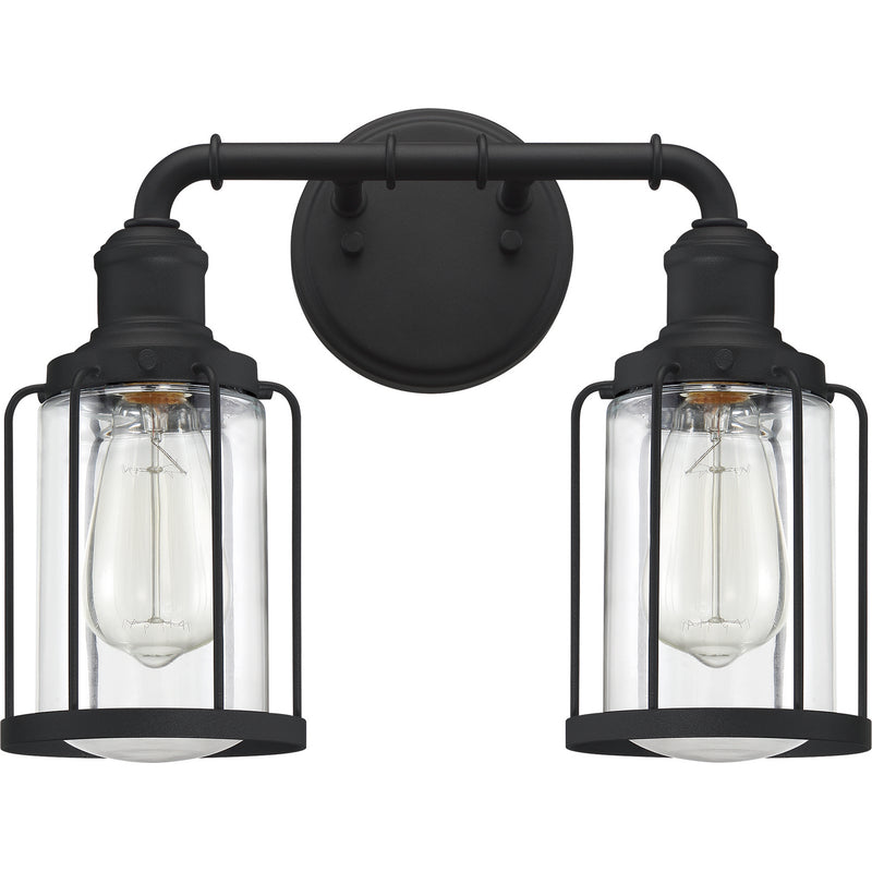 Quoizel LUD8615EK Two Light Bath, Earth Black