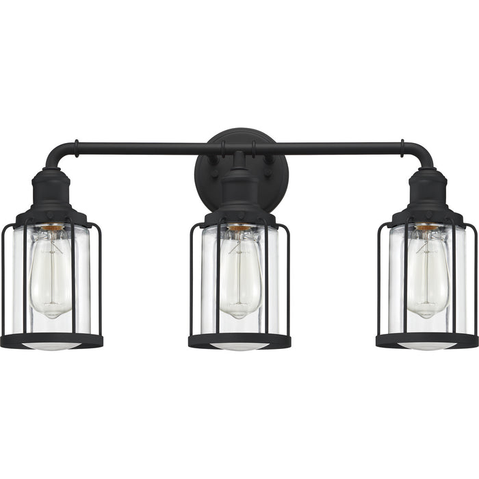Quoizel LUD8624EK Three Light Bath, Earth Black
