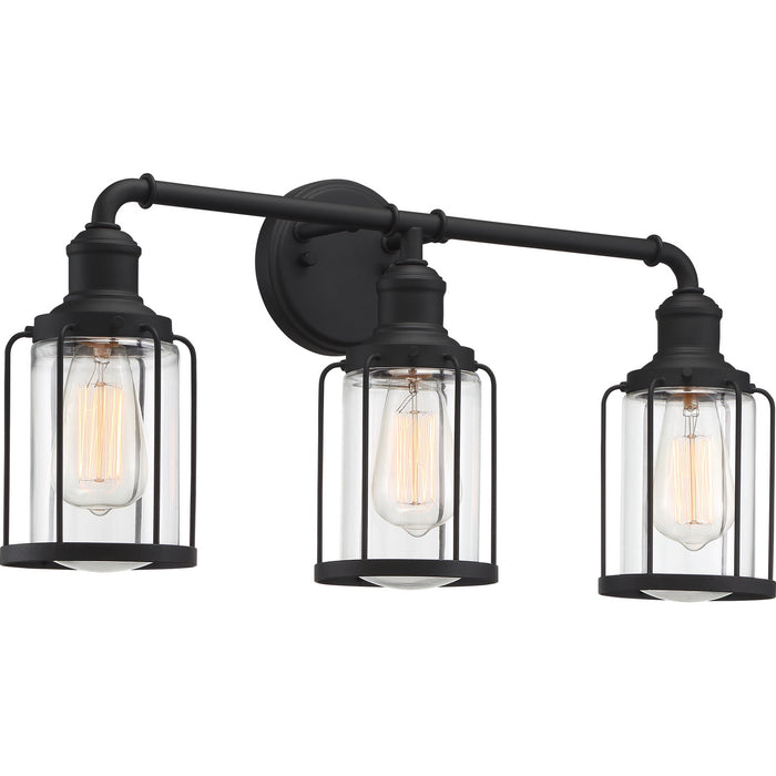 Quoizel LUD8624EK Three Light Bath, Earth Black