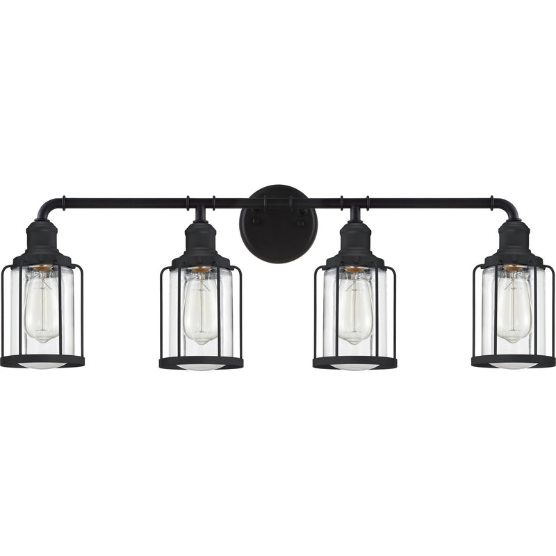 Quoizel LUD8634EK Four Light Bath, Earth Black