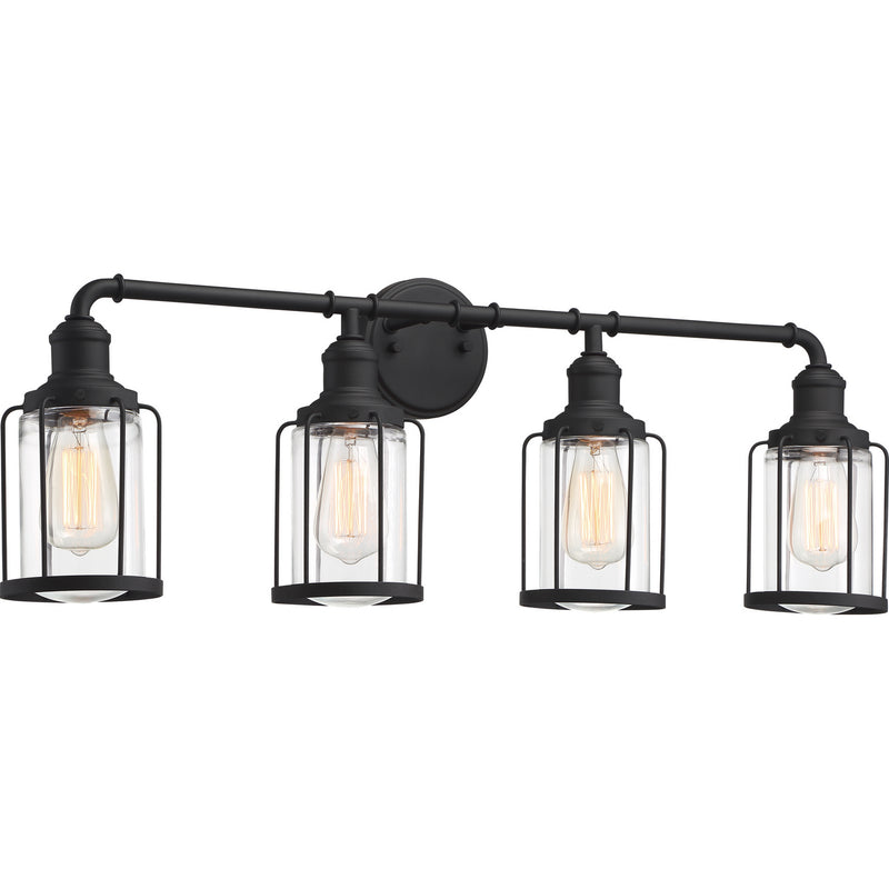 Quoizel LUD8634EK Four Light Bath, Earth Black