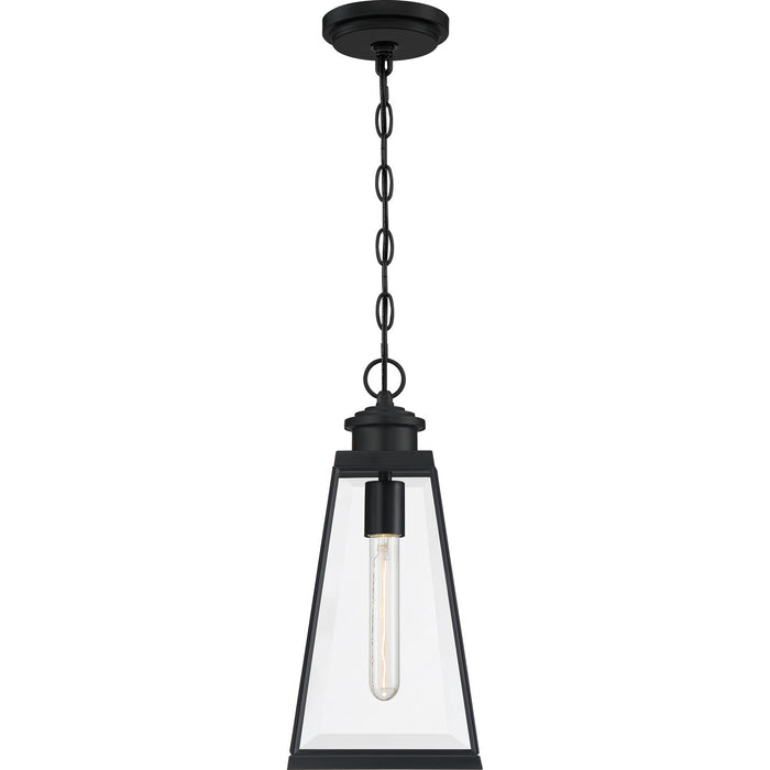 Quoizel PAX1907MBK One Light Outdoor Hanging Lantern, Matte Black