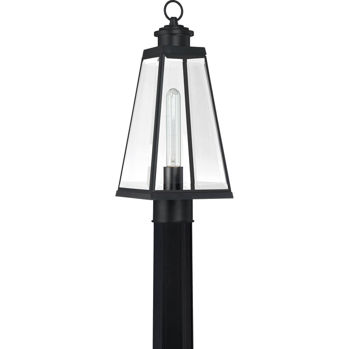 Quoizel PAX9007MBK One Light Outdoor Post Mount, Matte Black