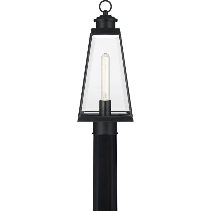 Quoizel PAX9007MBK One Light Outdoor Post Mount, Matte Black