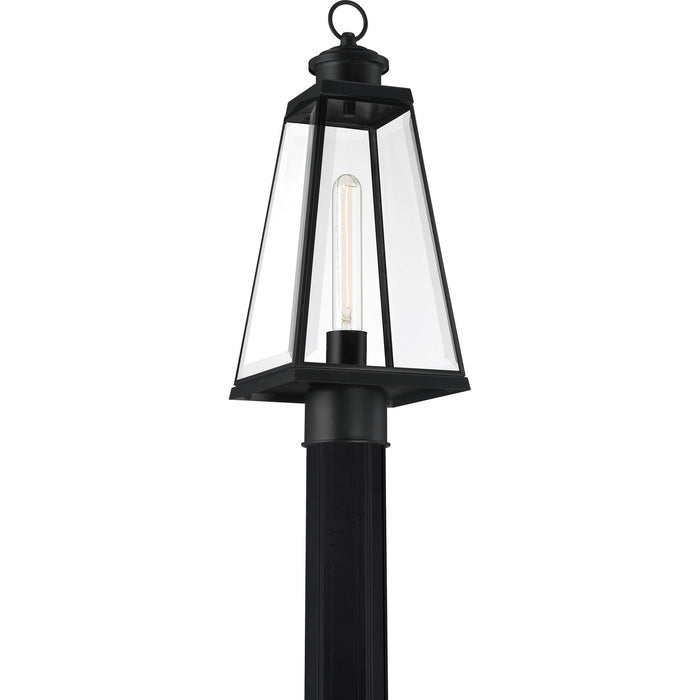 Quoizel PAX9007MBK One Light Outdoor Post Mount, Matte Black