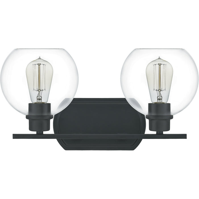 Quoizel PRUC8617MBK Two Light Bath, Matte Black