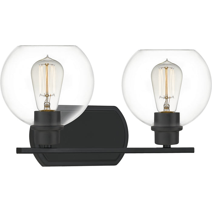 Quoizel PRUC8617MBK Two Light Bath, Matte Black