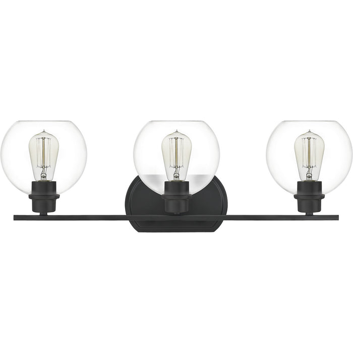 Quoizel PRUC8626MBK Three Light Bath, Matte Black