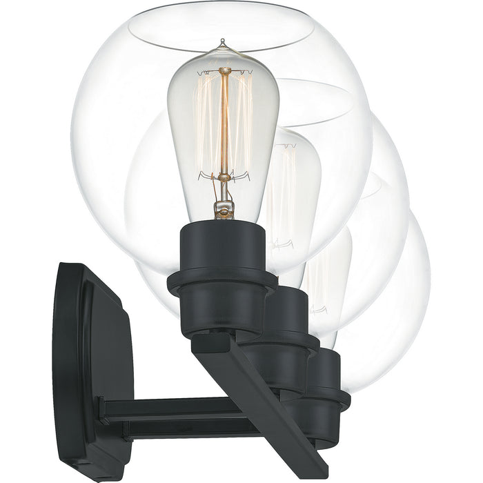 Quoizel PRUC8626MBK Three Light Bath, Matte Black