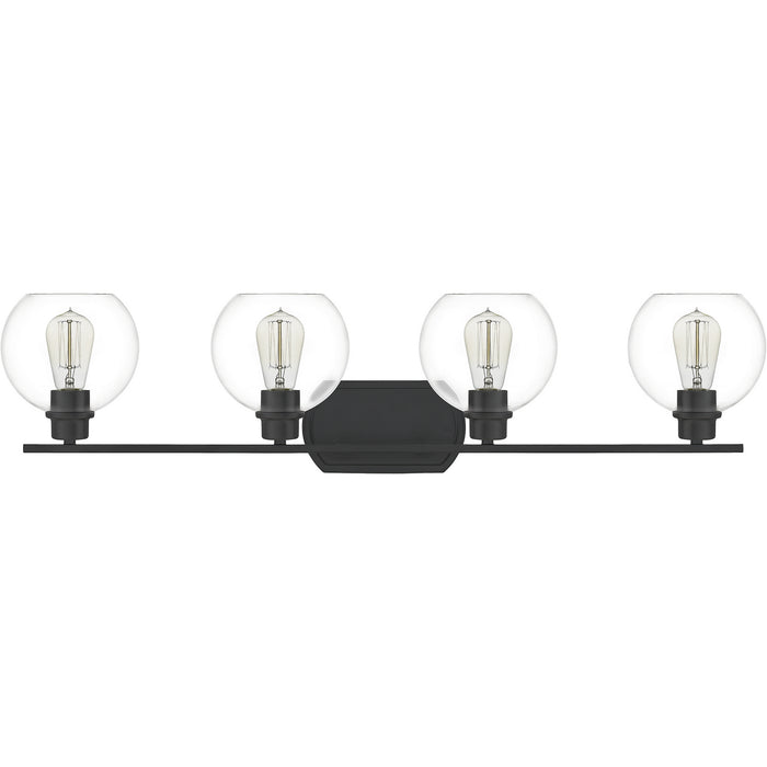 Quoizel PRUC8636MBK Four Light Bath, Matte Black