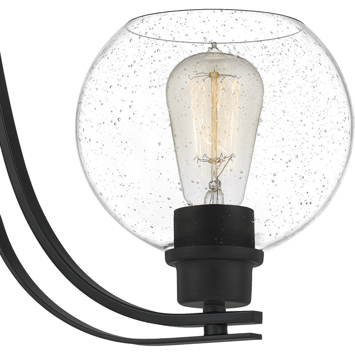 Quoizel PRUS5022MBK Three Light Chandelier, Matte Black