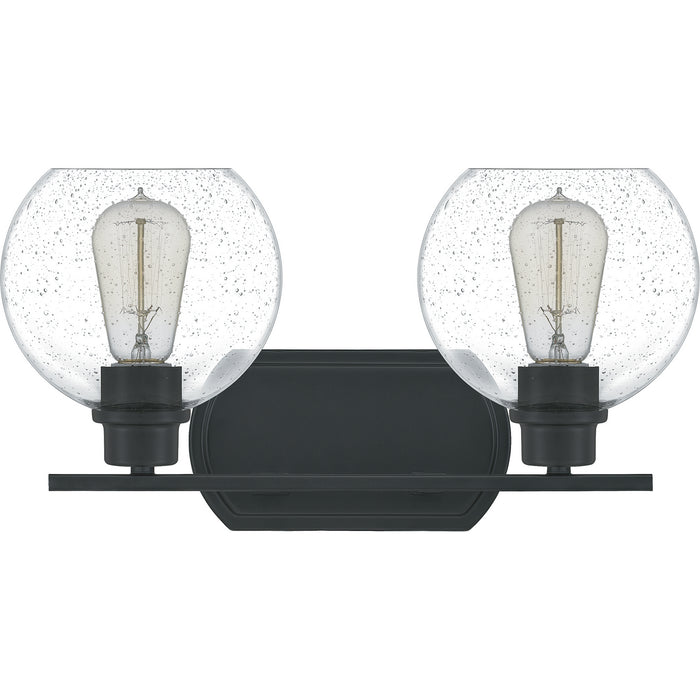 Quoizel PRUS8617MBK Two Light Bath, Matte Black