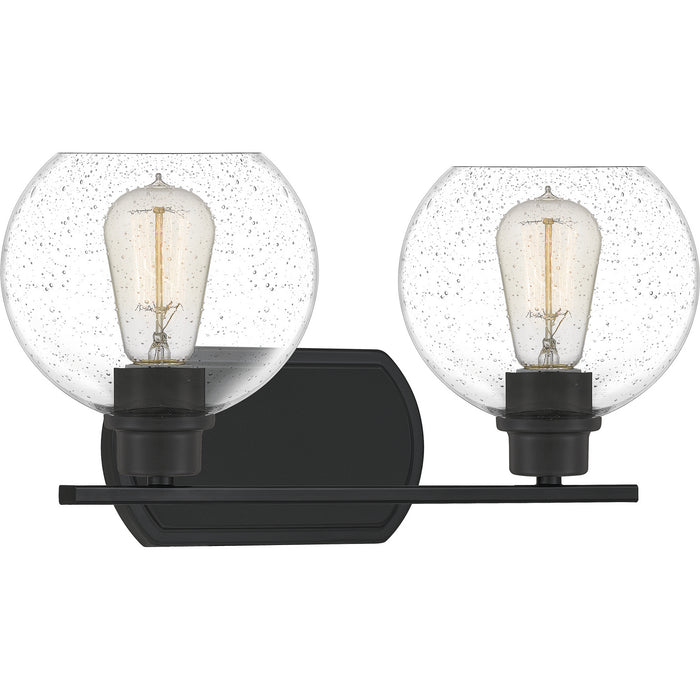 Quoizel PRUS8617MBK Two Light Bath, Matte Black