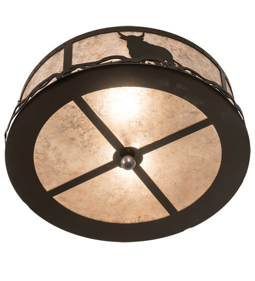 Meyda Tiffany 169798 Two Light Flushmount, Timeless Bronze