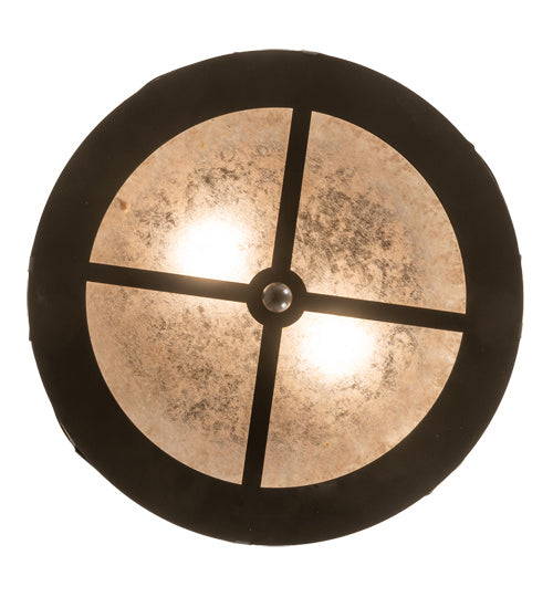 Meyda Tiffany 169798 Two Light Flushmount, Timeless Bronze