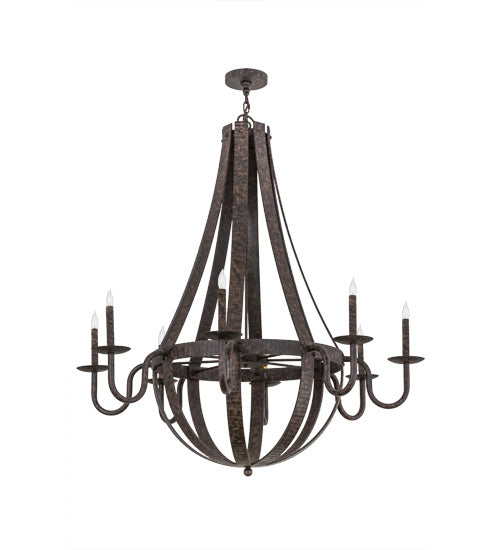 Meyda Tiffany 172321 Eight Light Chandelier, Coffee Bean