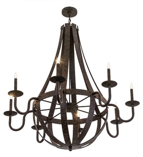 Meyda Tiffany 172321 Eight Light Chandelier, Coffee Bean
