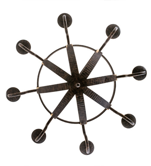 Meyda Tiffany 172321 Eight Light Chandelier, Coffee Bean
