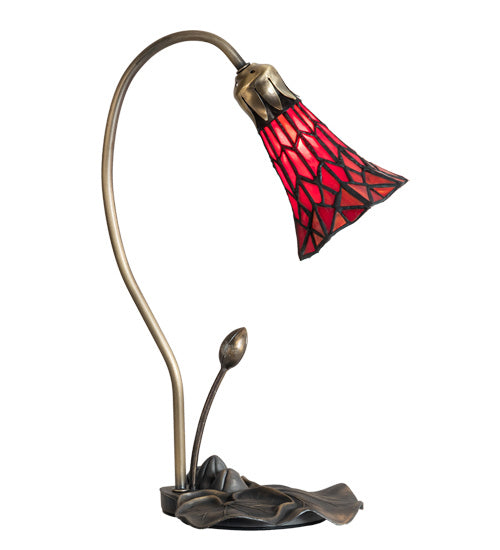 Meyda Tiffany 188683 One Light Accent Lamp, Mahogany Bronze