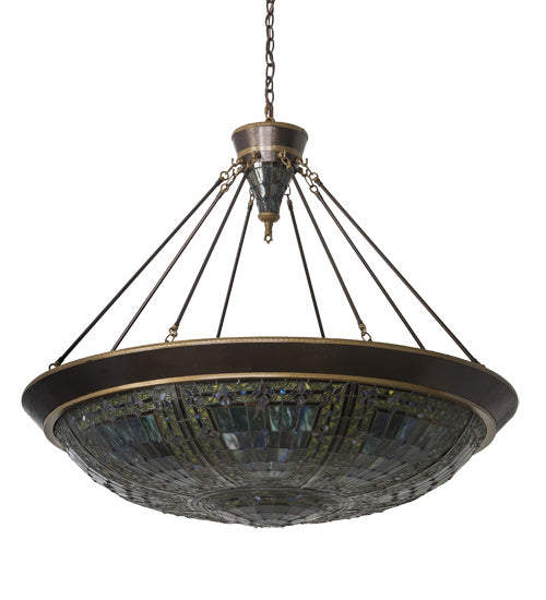 Meyda Tiffany 190679 Ten Light Pendant, Copper Vein & Nu Gold