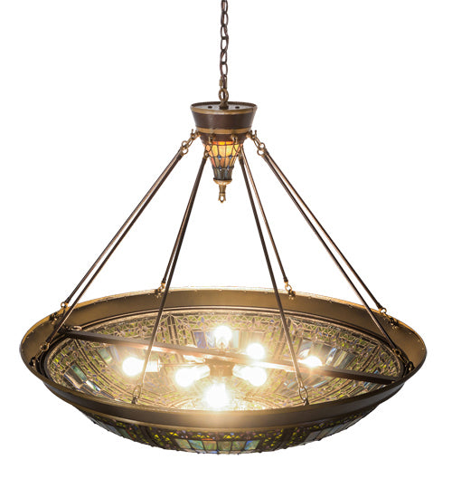 Meyda Tiffany 190679 Ten Light Pendant, Copper Vein & Nu Gold