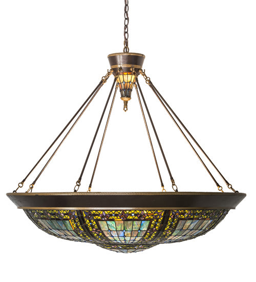 Meyda Tiffany 190679 Ten Light Pendant, Copper Vein & Nu Gold